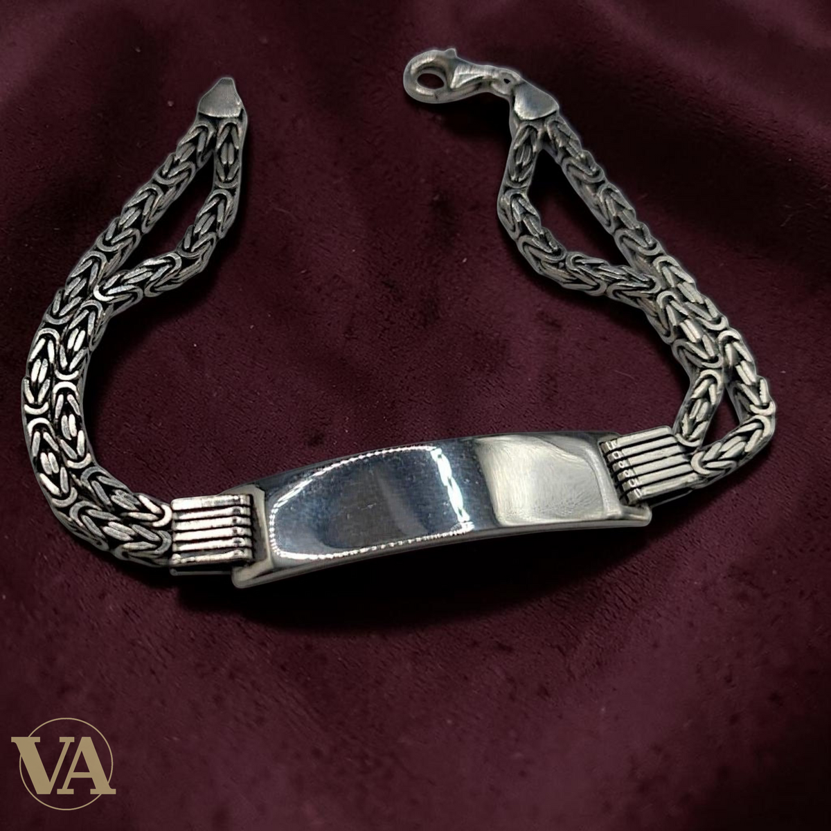 Bracelet Identité Homme Argent 925 – Maille Royale