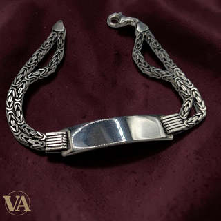 Bracelet Identité Homme Argent 925 – Maille Royale