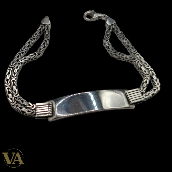 Bracelet Identité Homme Argent 925 – Maille Royale