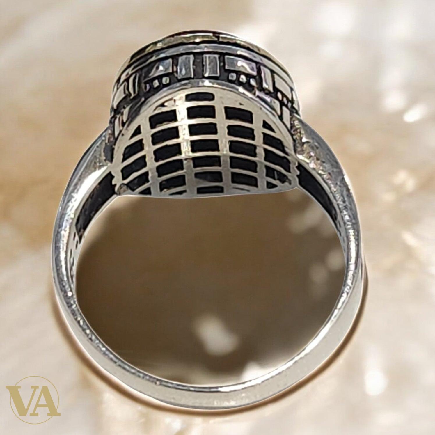 Bague Homme Argent 925 Cornaline – Élégance & Vitalité