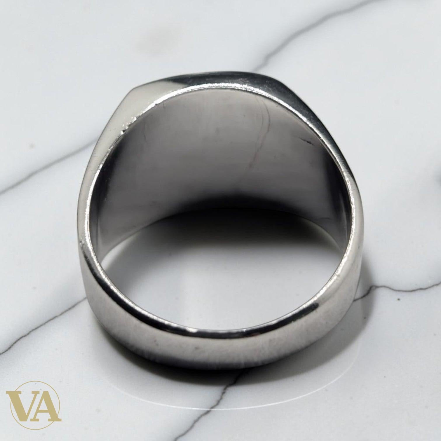 Chevalière Homme Argent 925 Pierre Onyx Noir-Vindicta : Bijoux Argent 925 Massif, Luxe et Héritage