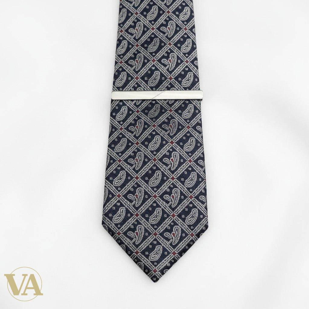 Pince à cravate homme argent 925 lisse à chaîne - Argent 925 - Vindicta