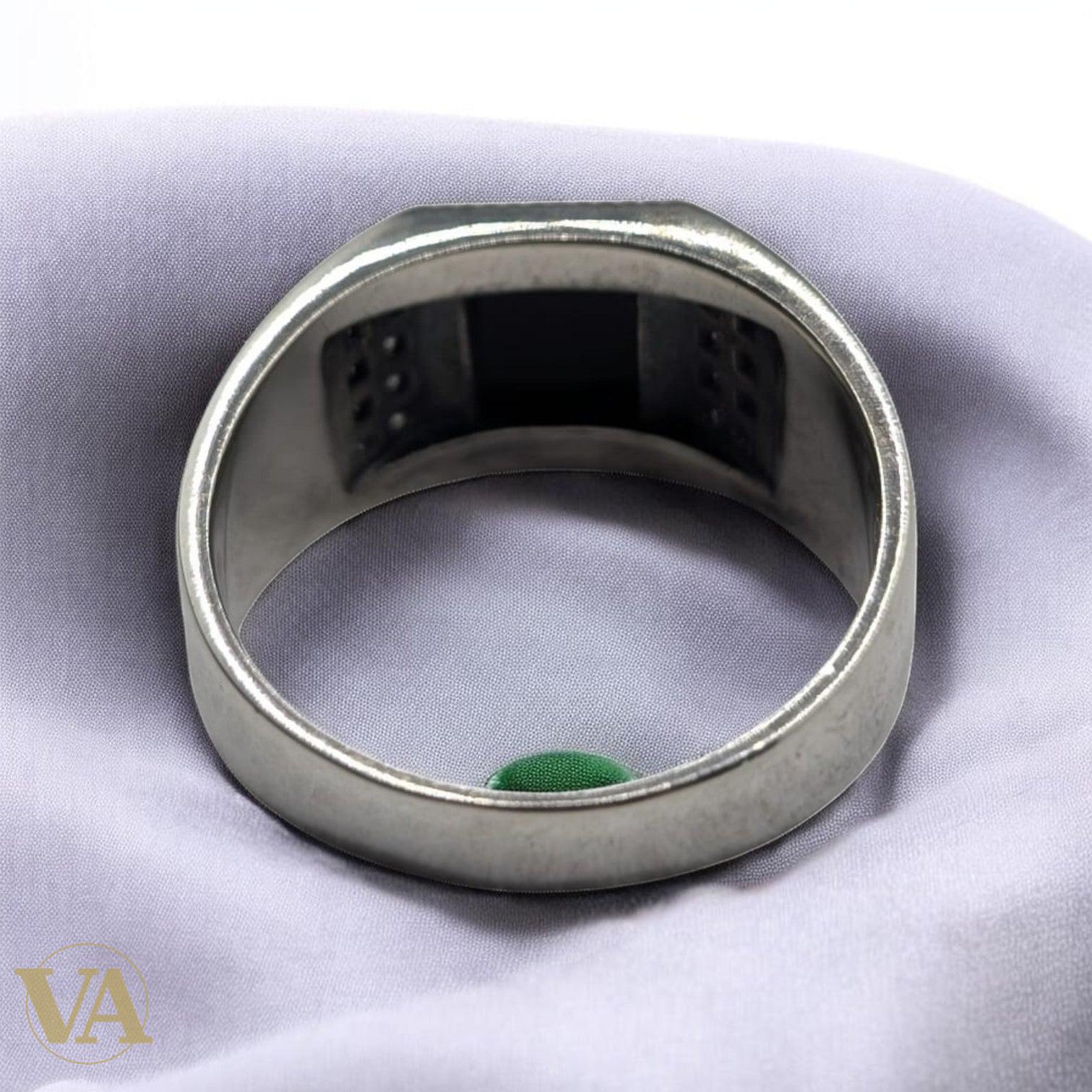 Bague Homme Argent 925 Grenat Rouge Marcassite Chevrons Art Déco-Vindicta : Bijoux Argent 925 Massif, Luxe et Héritage