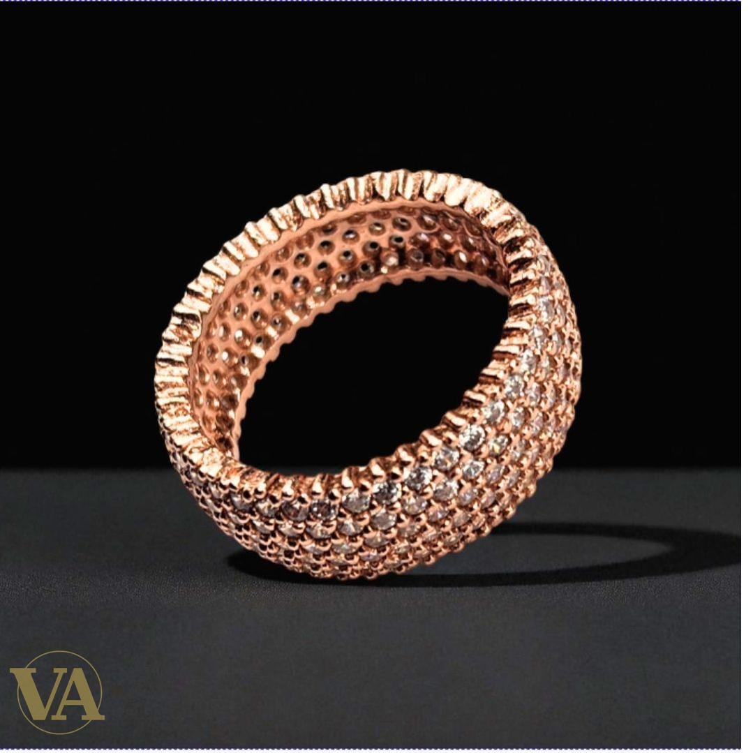 Bague argent 925 rosé zirconium