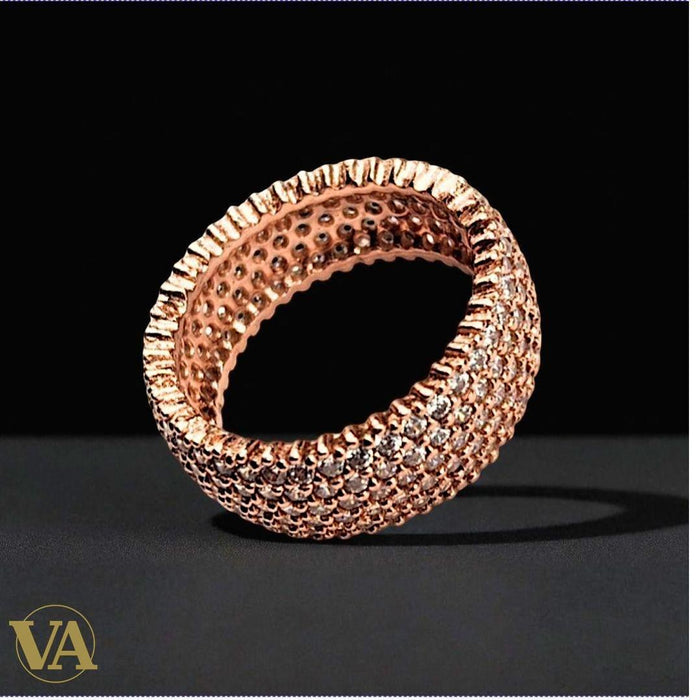 Bague argent 925 rosé zirconium