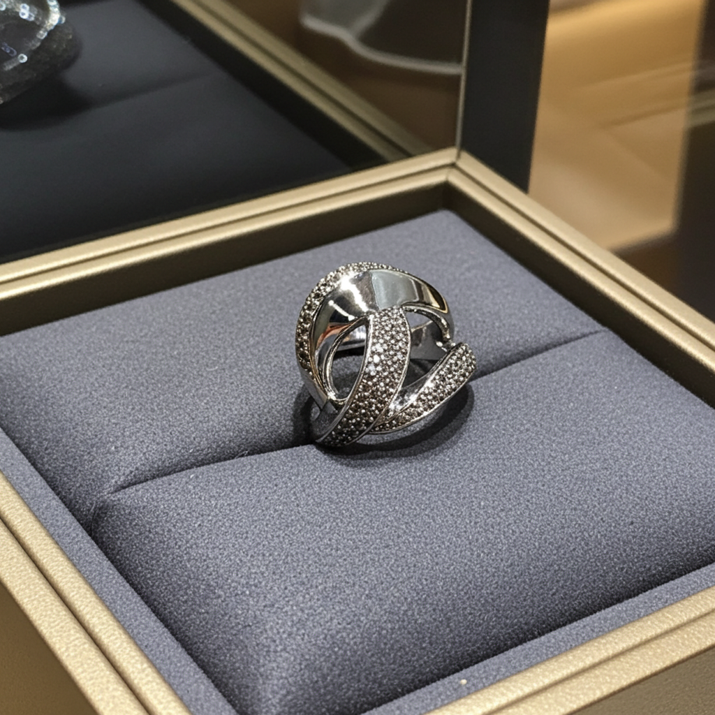 Bague femme en argent 925 design entrelacé-Vindicta : Bijoux Argent 925 Massif, Luxe et Héritage