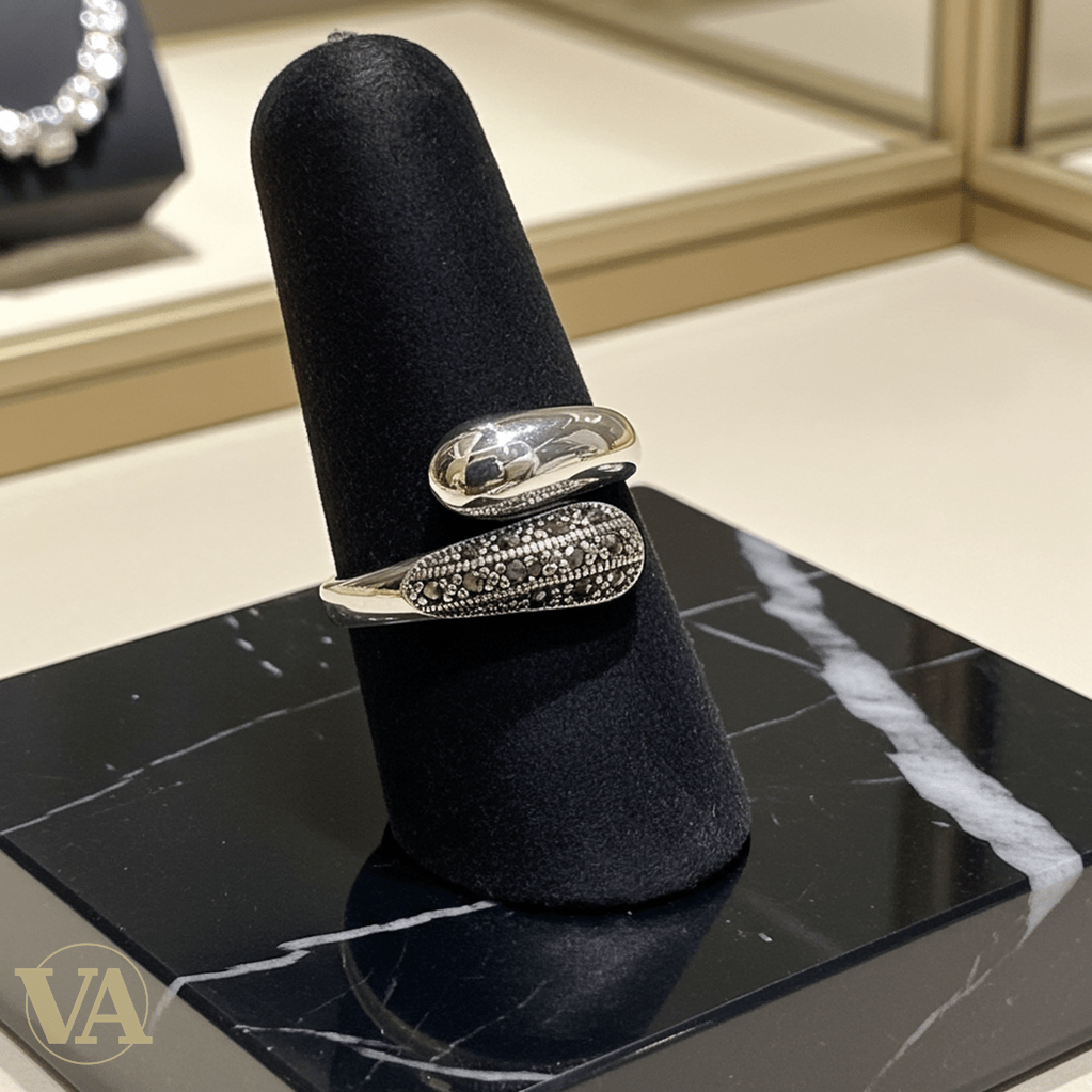 Bague Femme Argent 925 Serpent Marcassites - Argent 925 - Vindicta