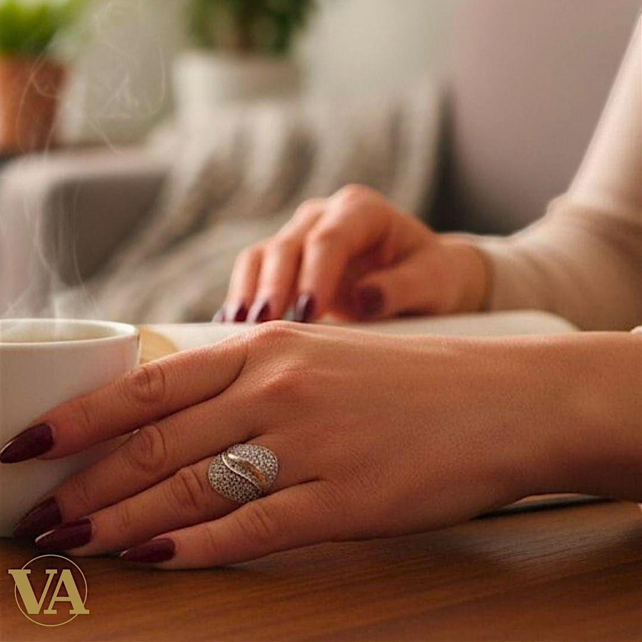 Bague Femme Argent 925 – Pavage de Marcassites | Bijoux Vindicta