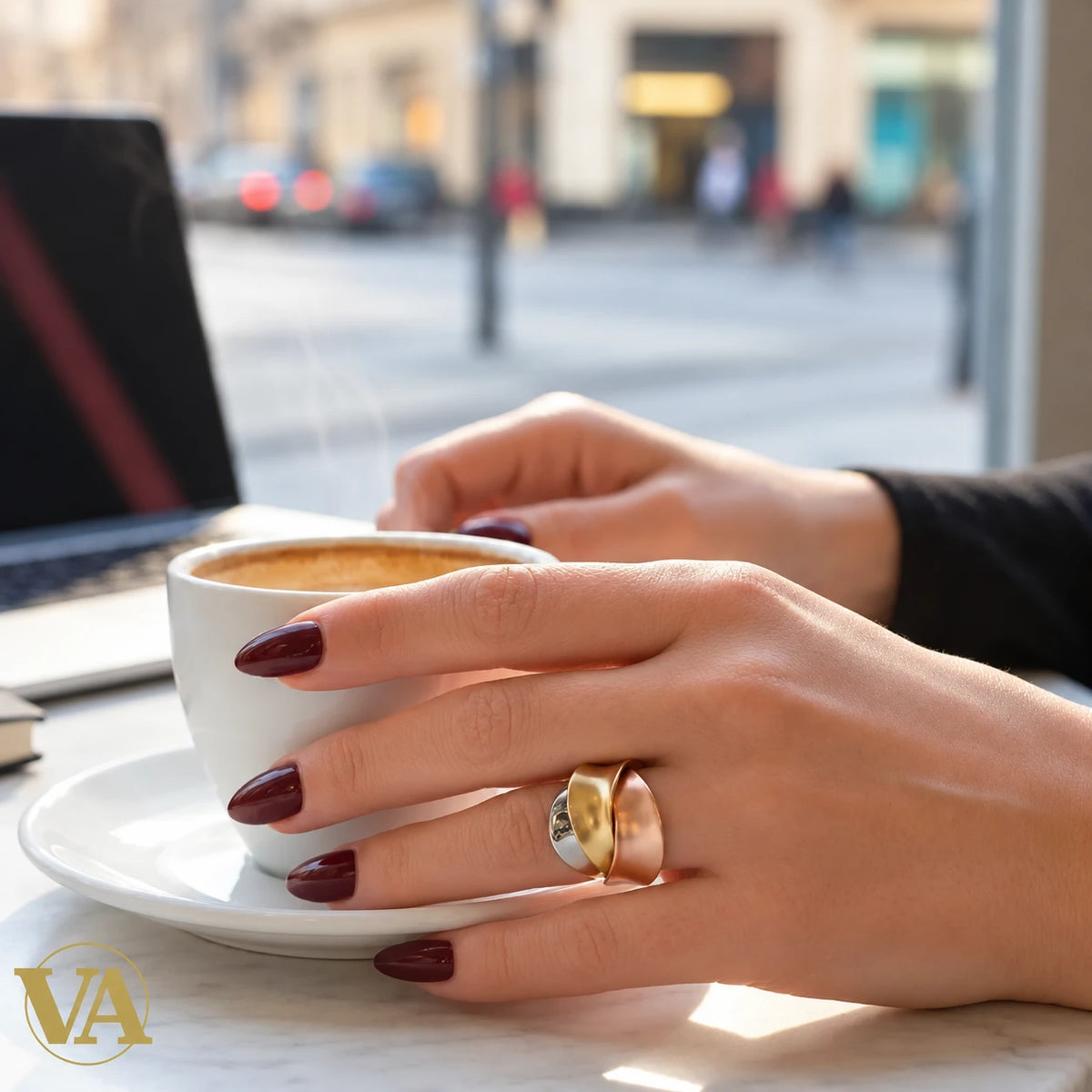 Bague Femme argent 925 trois couleurs entrelacées