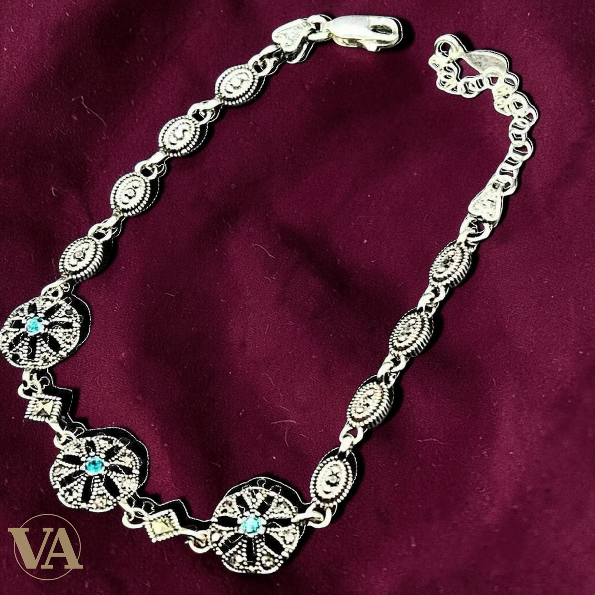Bracelet Femme en argent 925 et marcassite