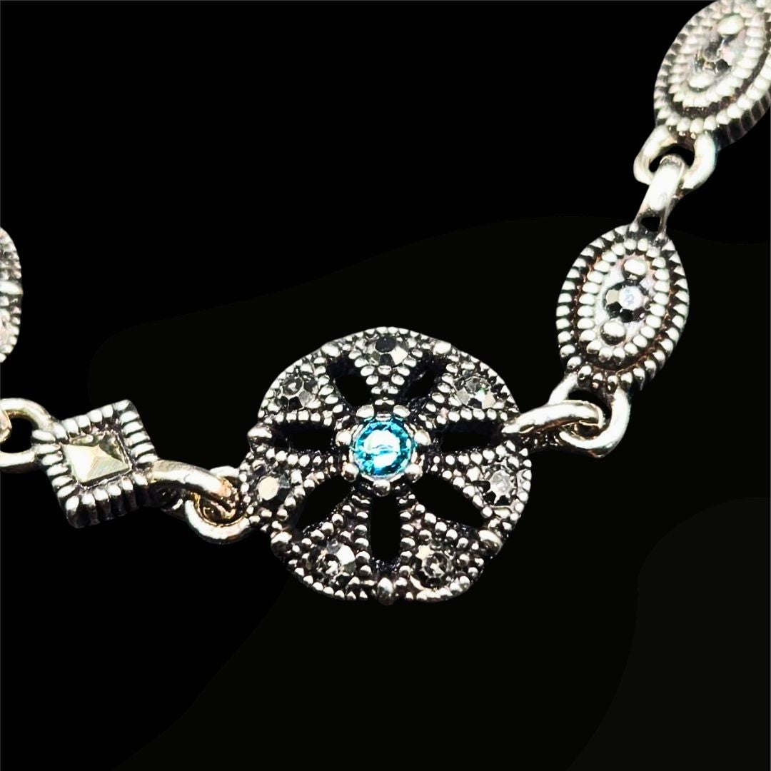 Bracelet en argent 925 et marcassite