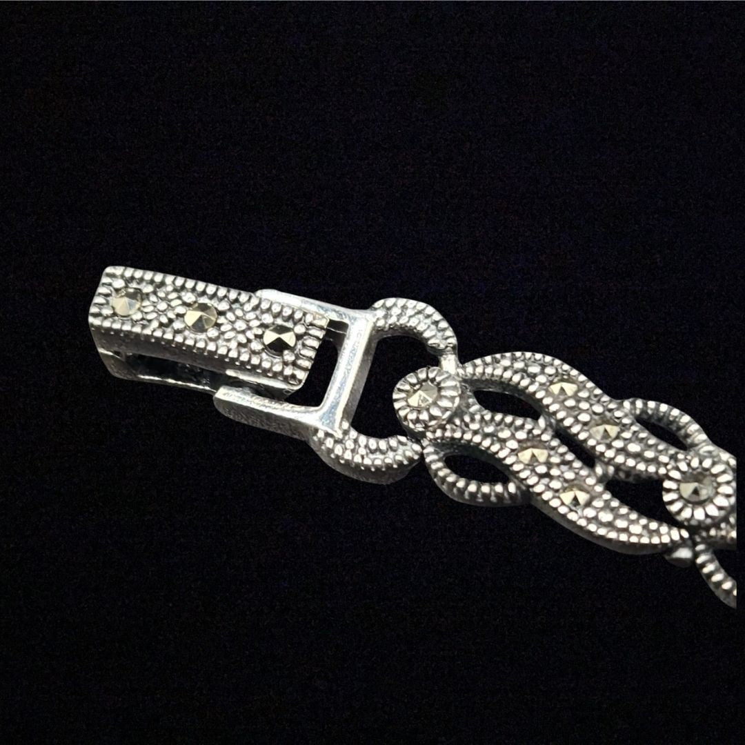 Bracelet Femme Argent 925 avec Marcassite