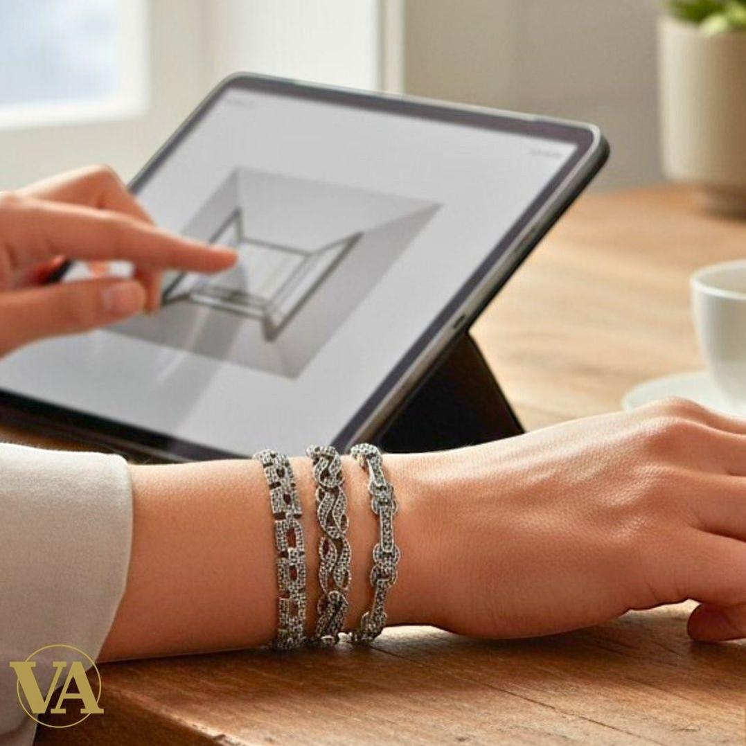 Bracelet Femme en Argent 925 et Marcassite | Bijoux Vindicta