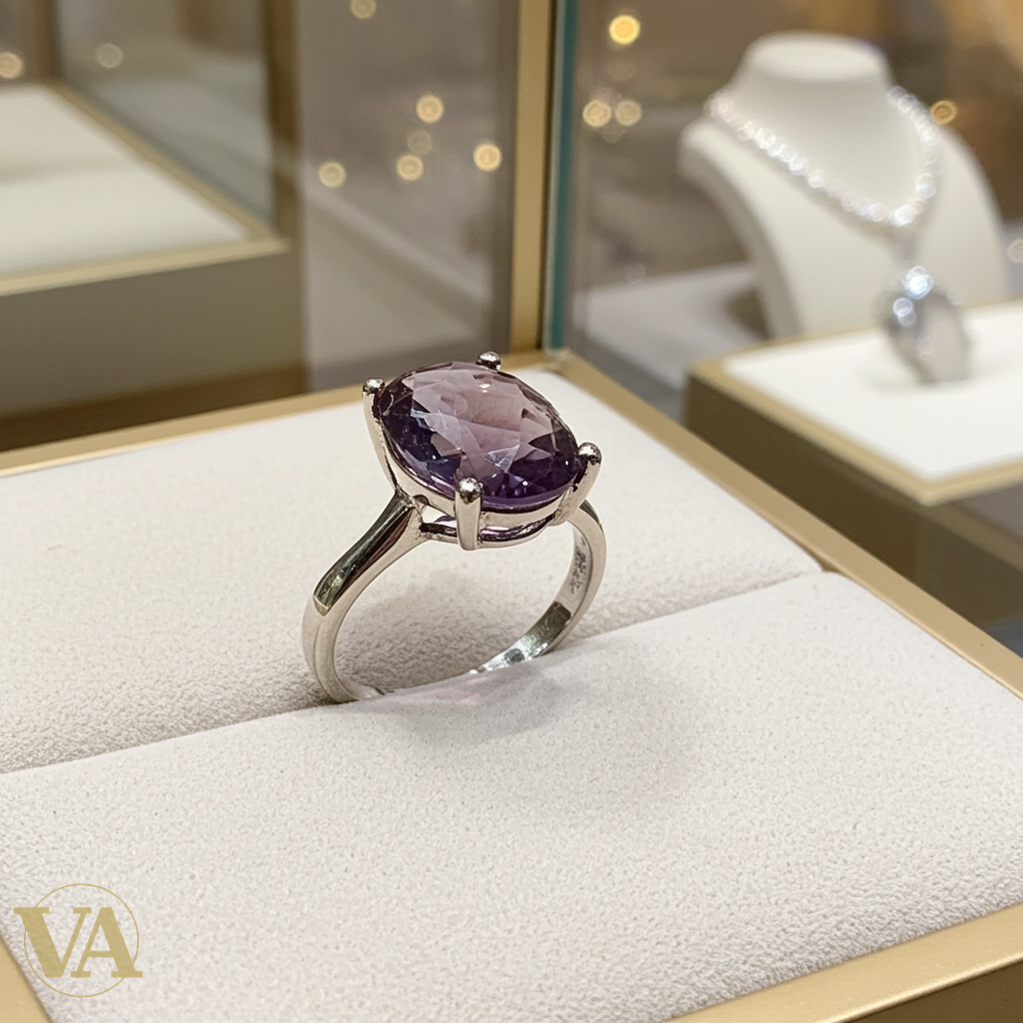Bague femme en argent 925 avec pierre sultanite ovale – Élégance unique-Vindicta : Bijoux Argent 925 Massif, Luxe et Héritage