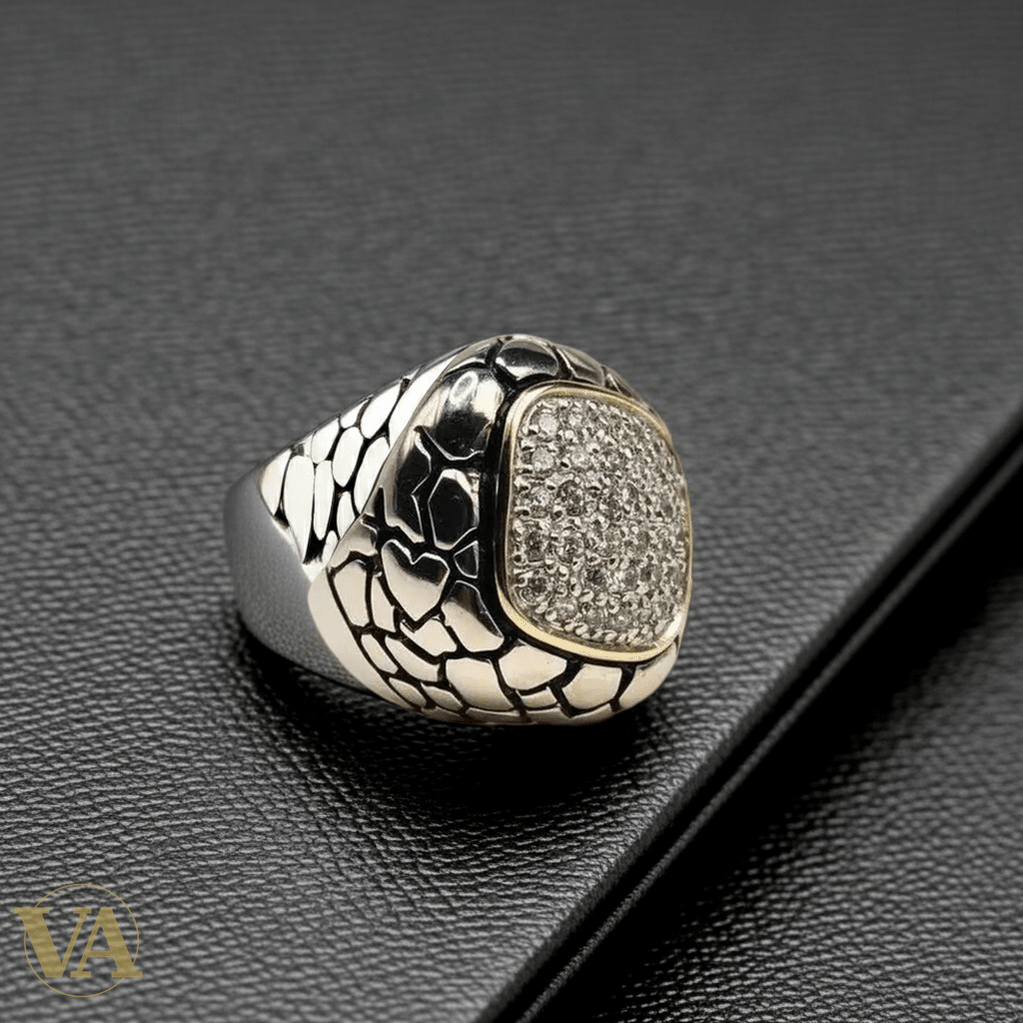 Bague Femme Argent 925 Zirconiums Pavés – 10g - Argent 925 - Vindicta