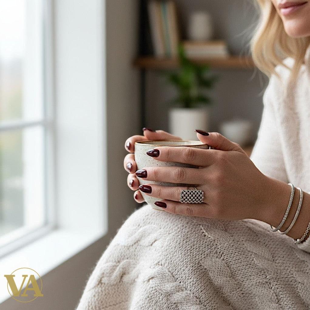 Bague argent 925 ajourée  pavée zirconiums