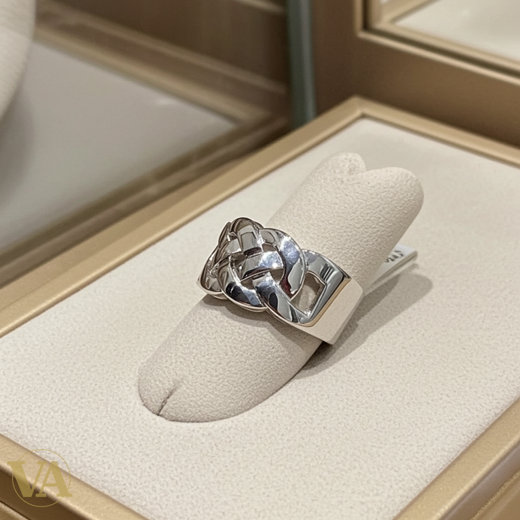 Bague femme argent 925 motif tressé-Vindicta : Bijoux Argent 925 Massif, Luxe et Héritage
