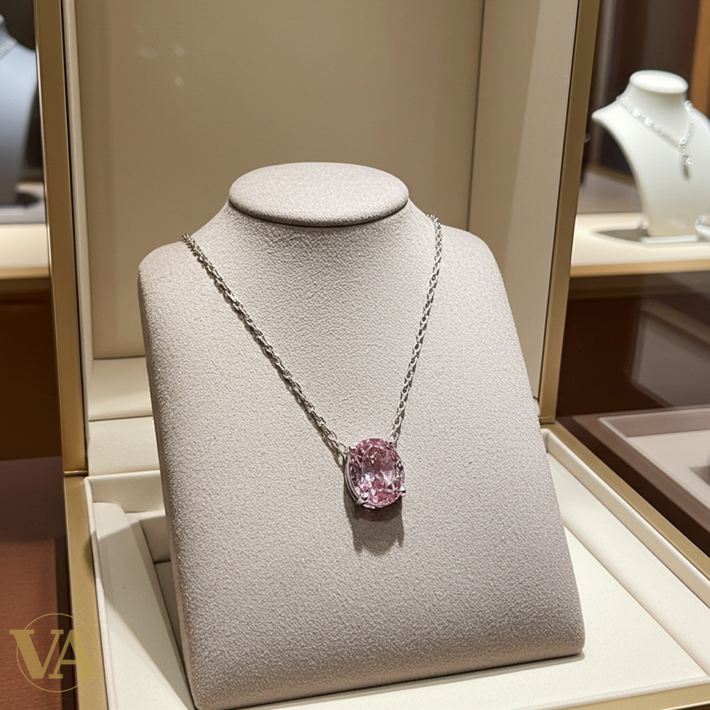 Collier Femme Argent 925 Améthyste Rose – Pendentif Solitaire-Vindicta : Bijoux Argent 925 Massif, Luxe et Héritage