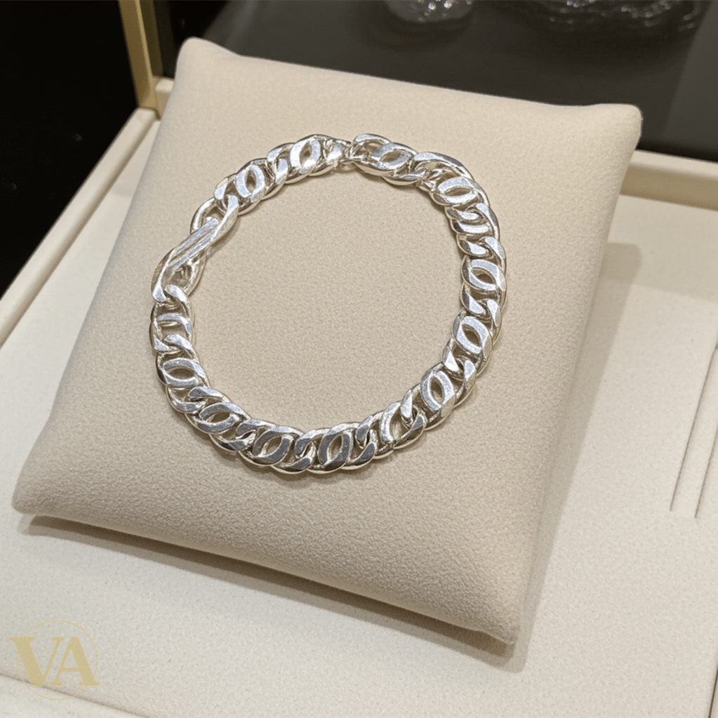 Bracelet Homme Argent 925 Massif – Maille Marine 24cm - Argent 925 - Vindicta