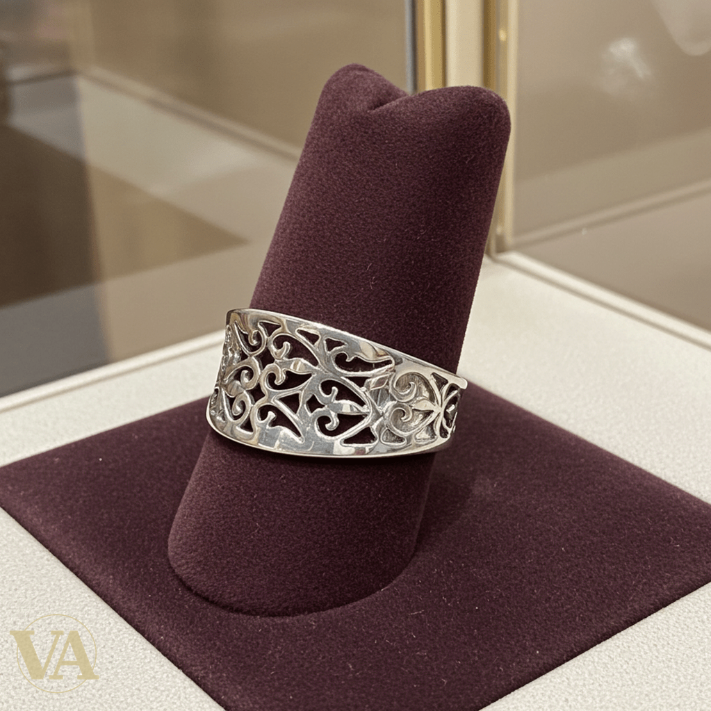 Bague Femme Argent 925 – Design ajouré floral - Argent 925 - Vindicta
