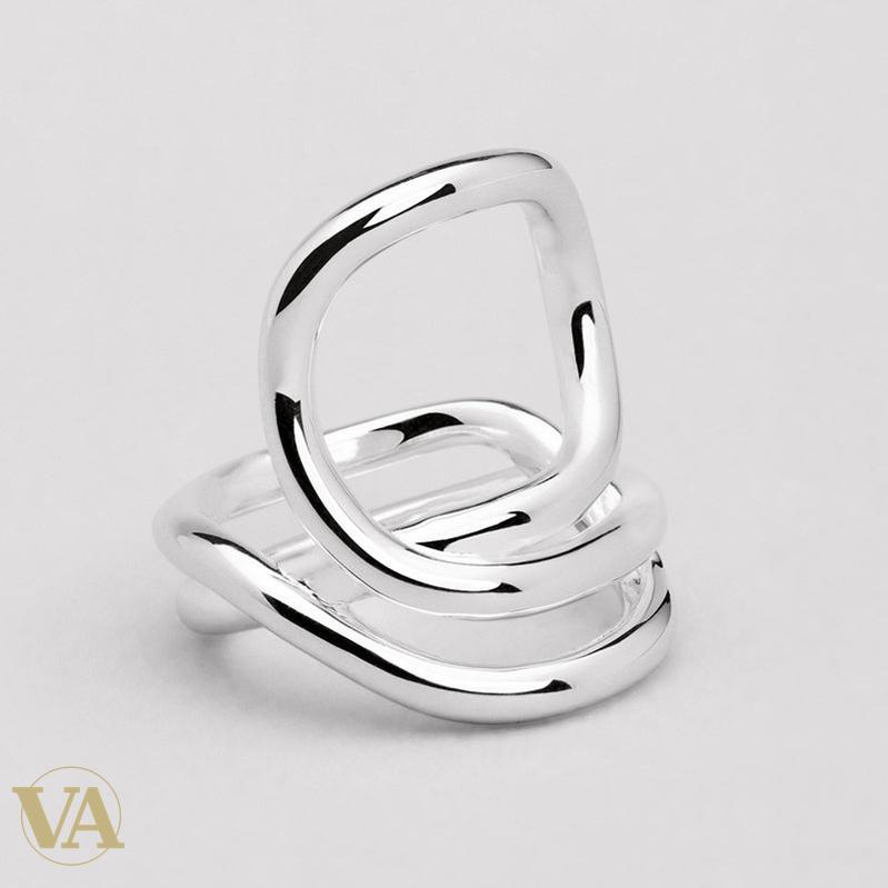 Bague Garland en argent 925 rhodié — détail du modèle