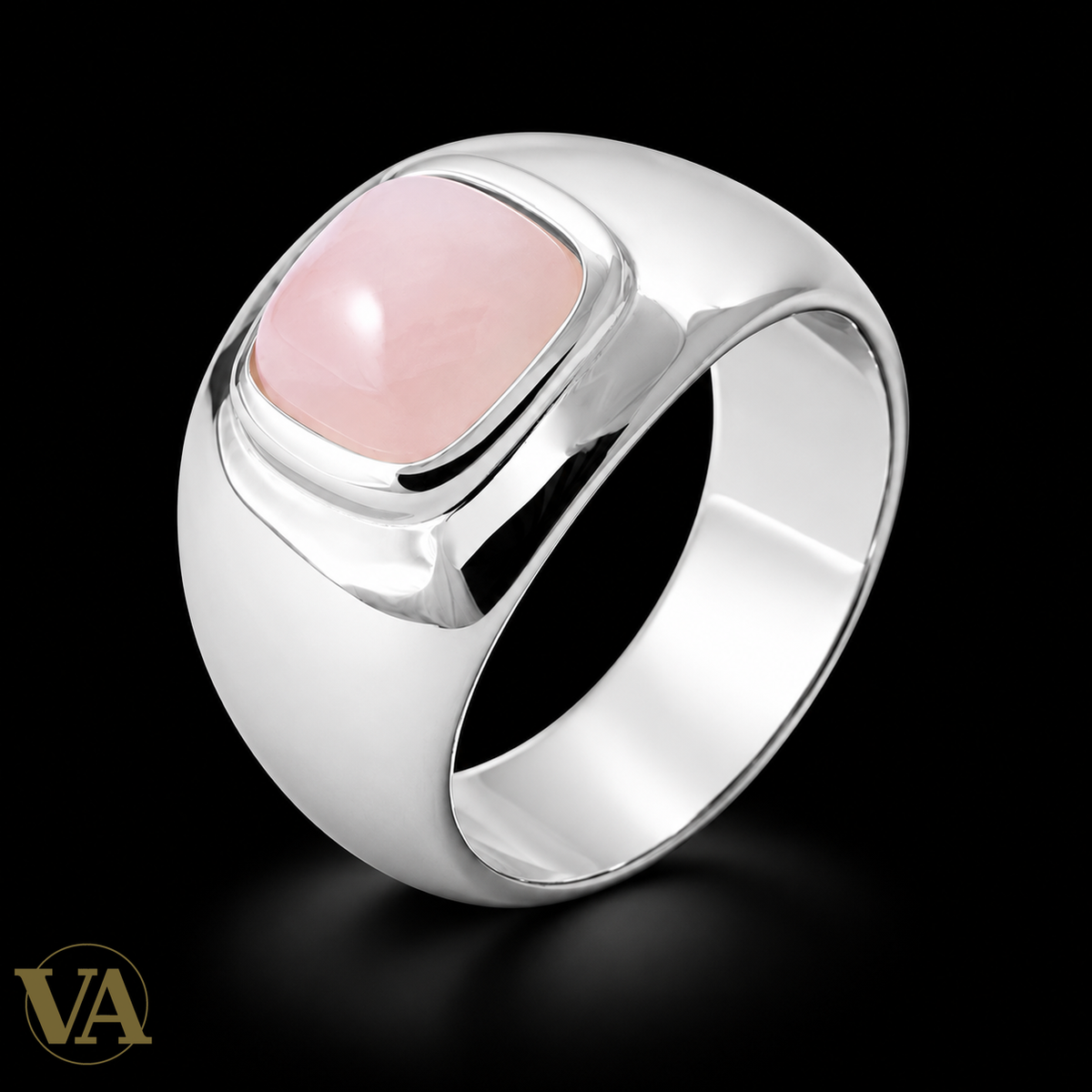Bague femme en argent 925 — vue principale sur fond noir
