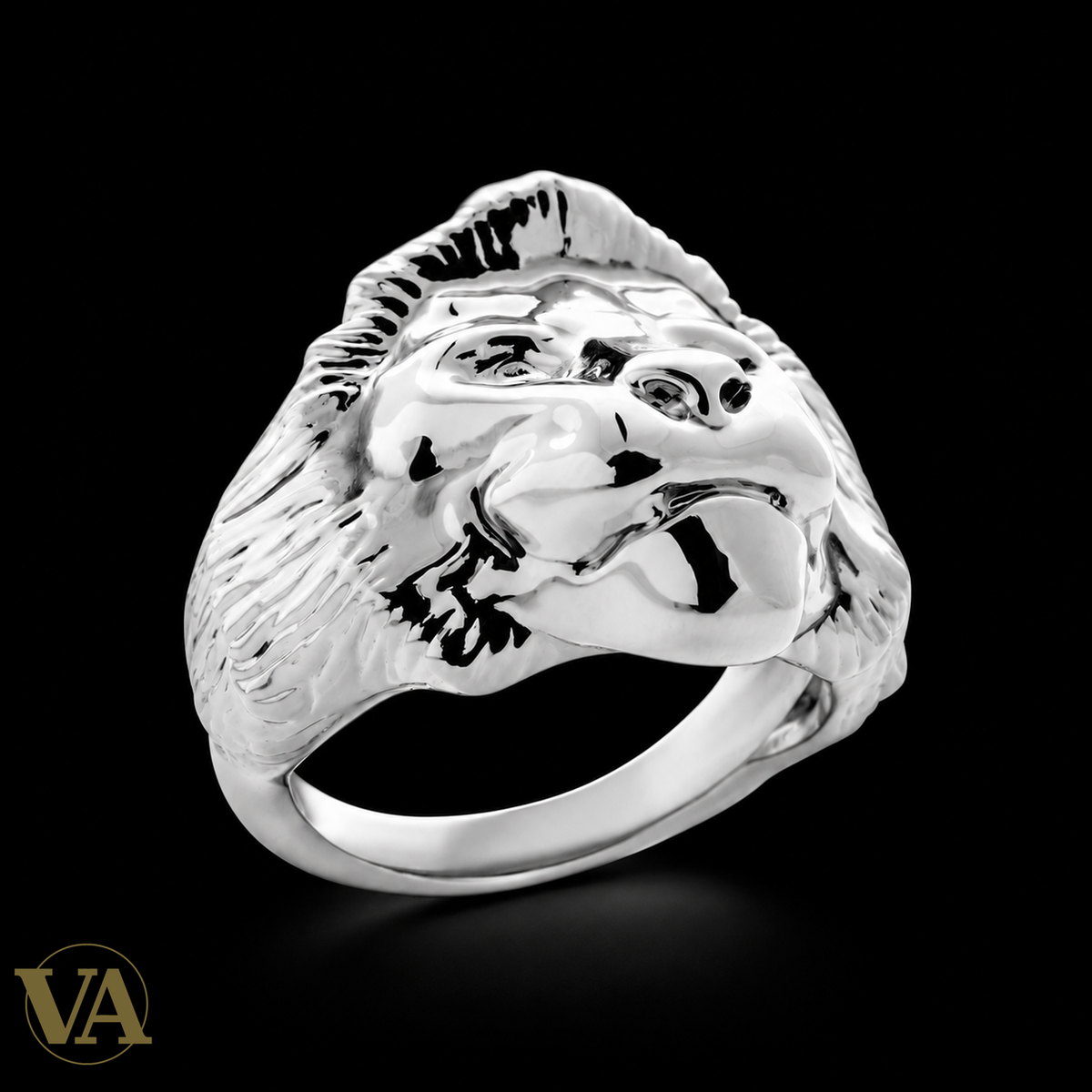 Bague homme argent 925 référence 1951600, vue représentative sur fond noir