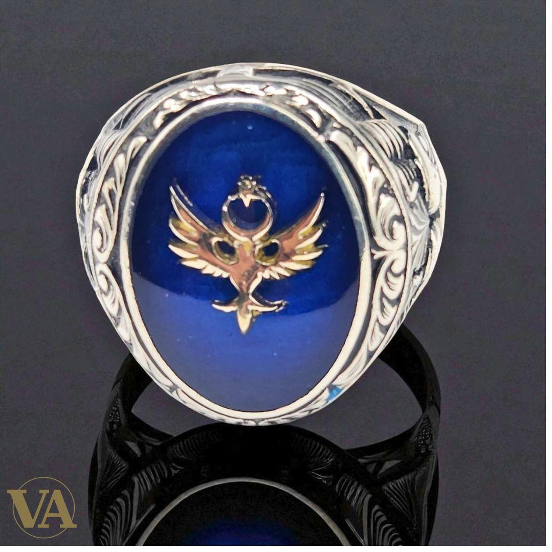 Bague homme argent 925 sceau ovale