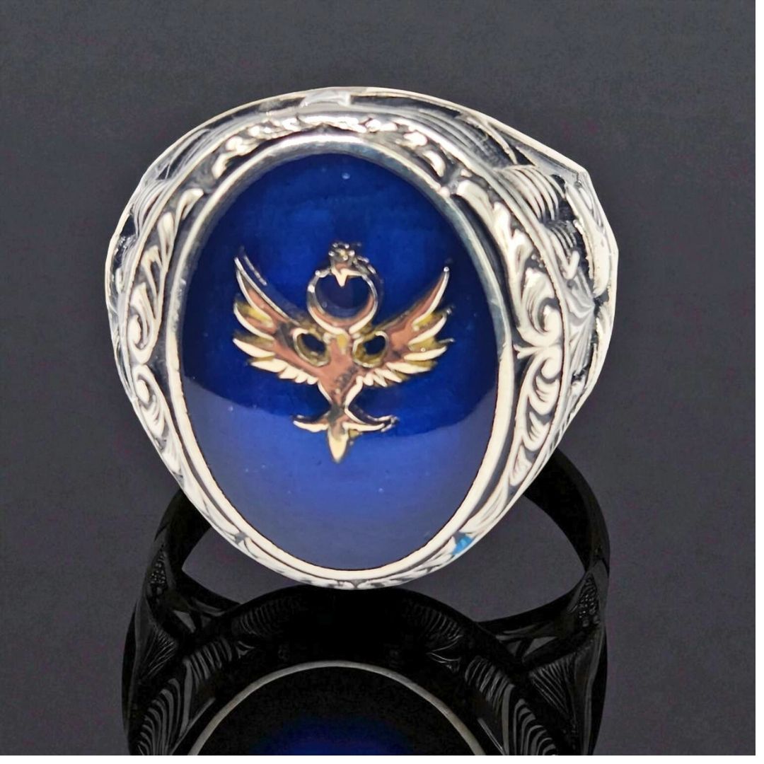 Bague homme argent 925 sceau ovale