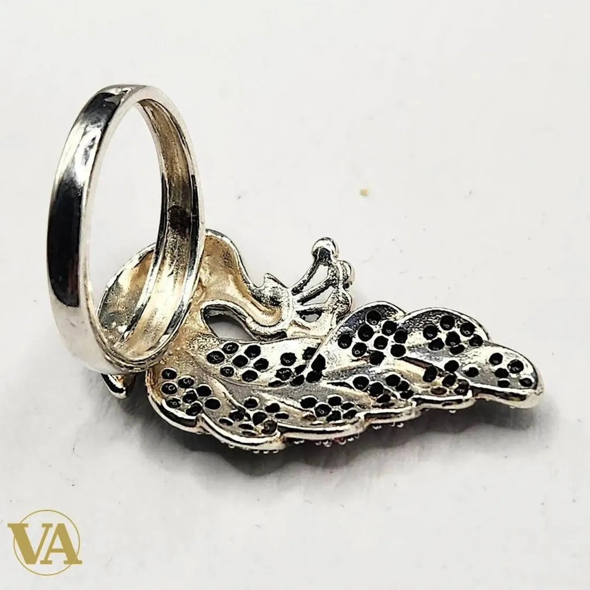 Bague Femme argent 925 paon pierres colorées - Argent 925 - Vindicta
