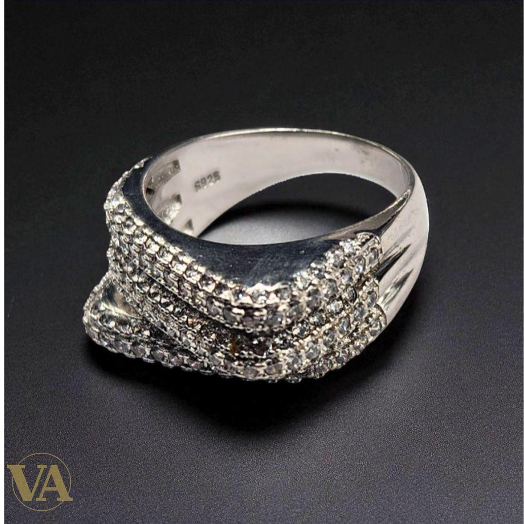 Bague argent 925 solitaire zirconium