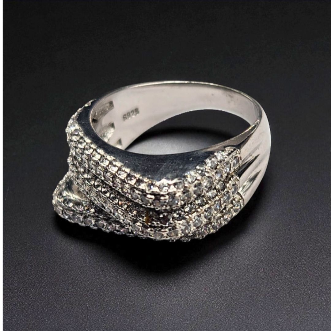 Bague argent 925 solitaire zirconium