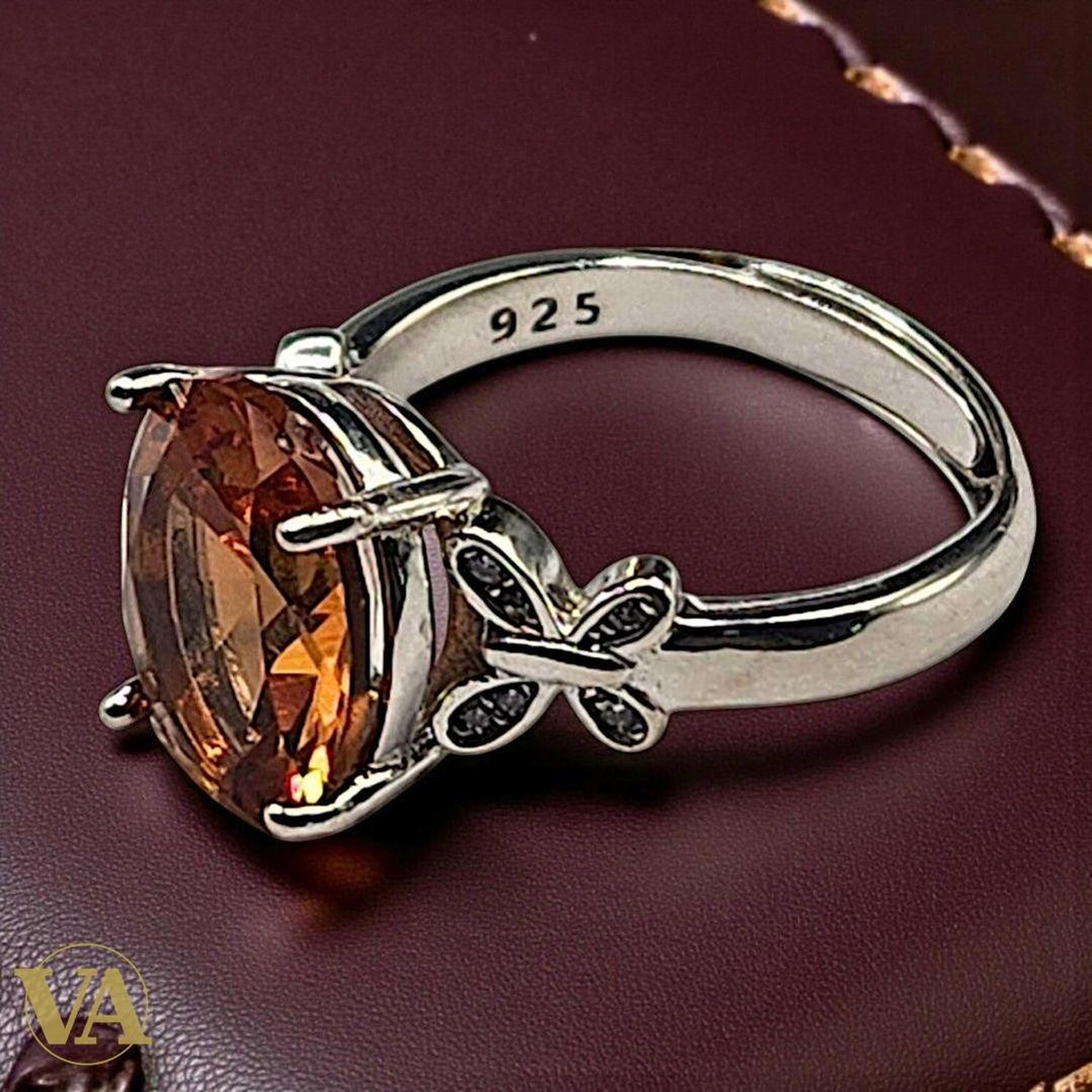 Bague Femme Argent 925 – Sultanite Ovale Facettée | Bijoux Vindicta