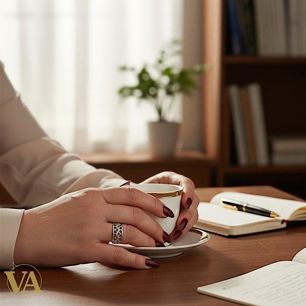 Bague femme Ajourée Argent 925 – Motif géométrique & Marcassites