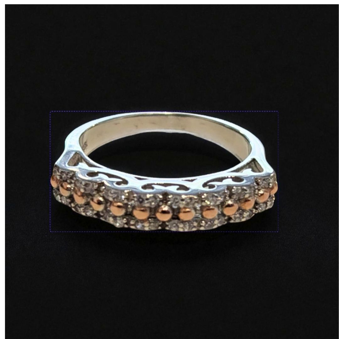 Anneau Femme Argent 925 Marcassite & rosé