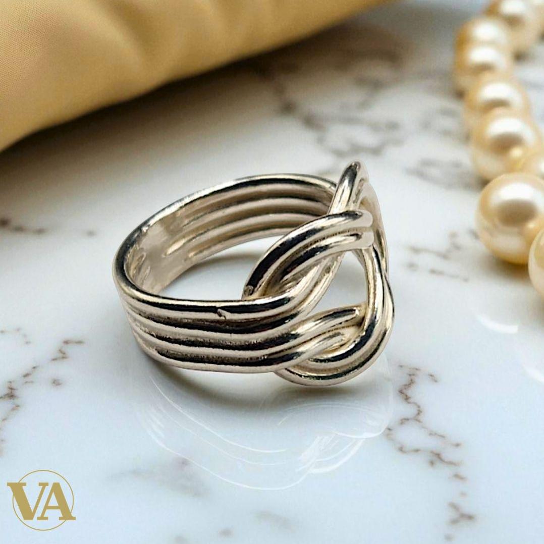 Bague femme nœud infini en argent 925 | Bijoux Vindicta