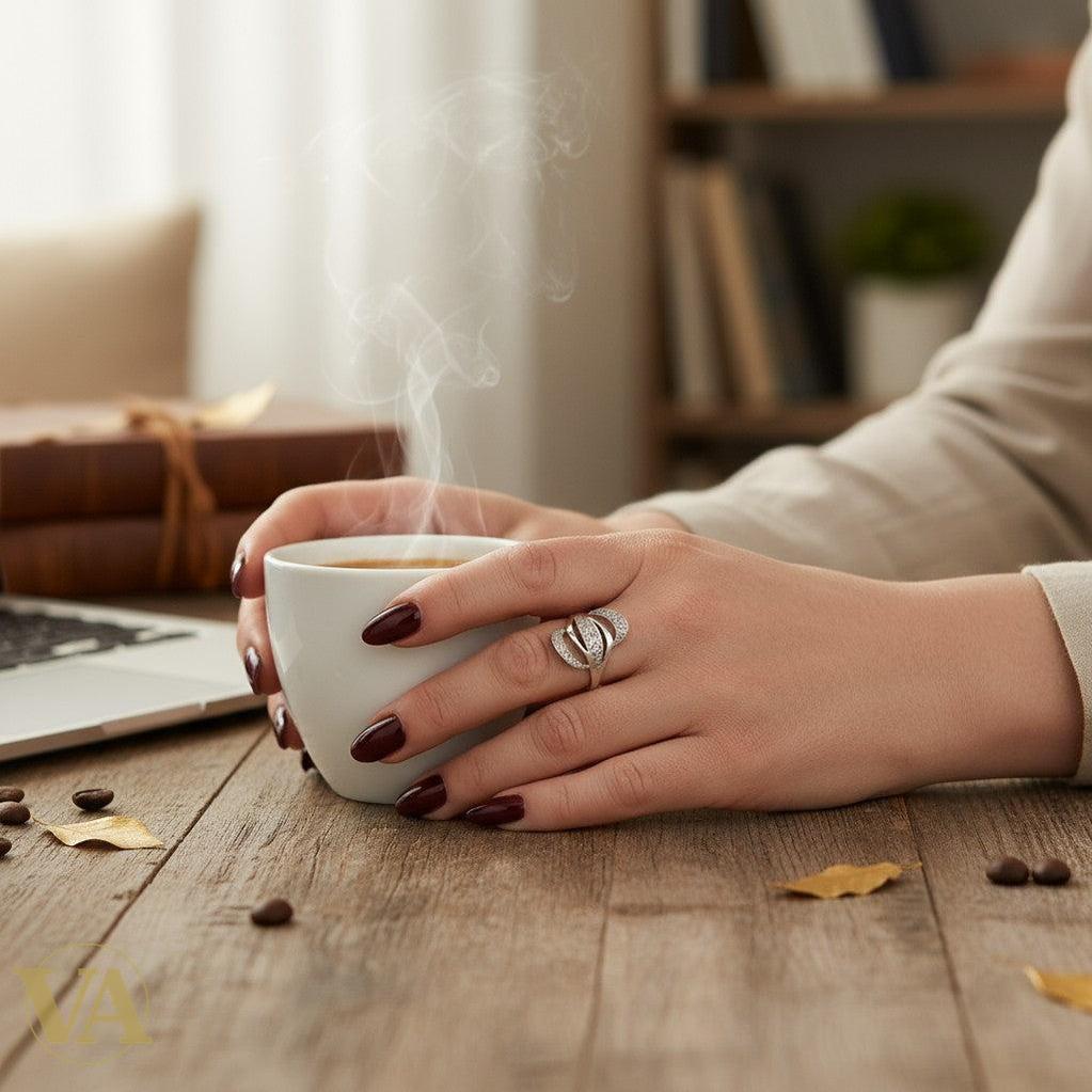 Bague Entrelacs Argent 925 – Oxyde de Zirconium