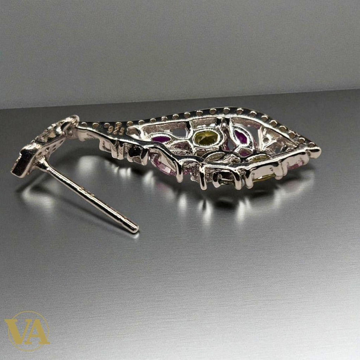 Boucles d’oreilles Femme pendantes en Argent 925 multicolores