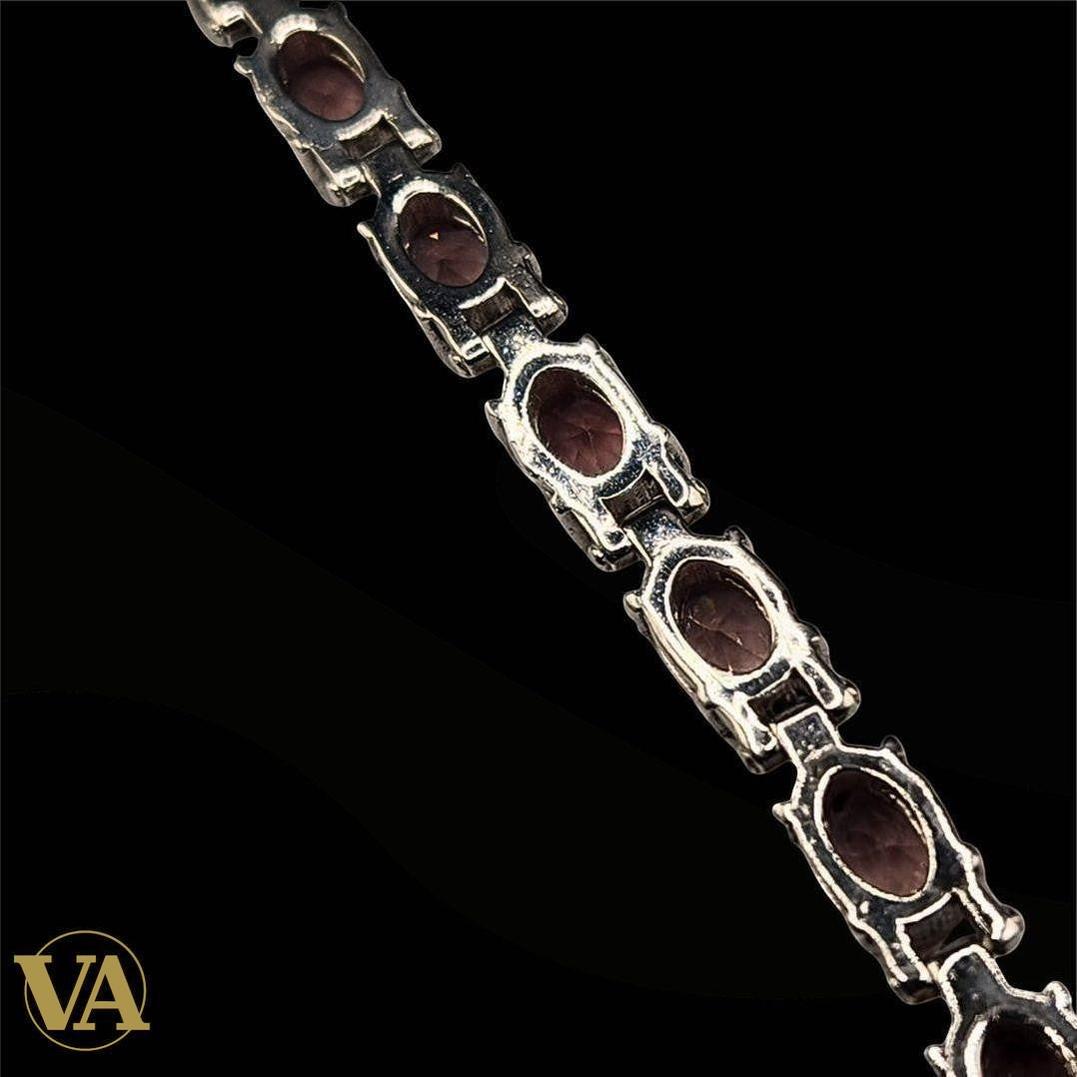 Bracelet Femme argent 925 & sultanite – Pierre changeante | Bijoux Vindicta