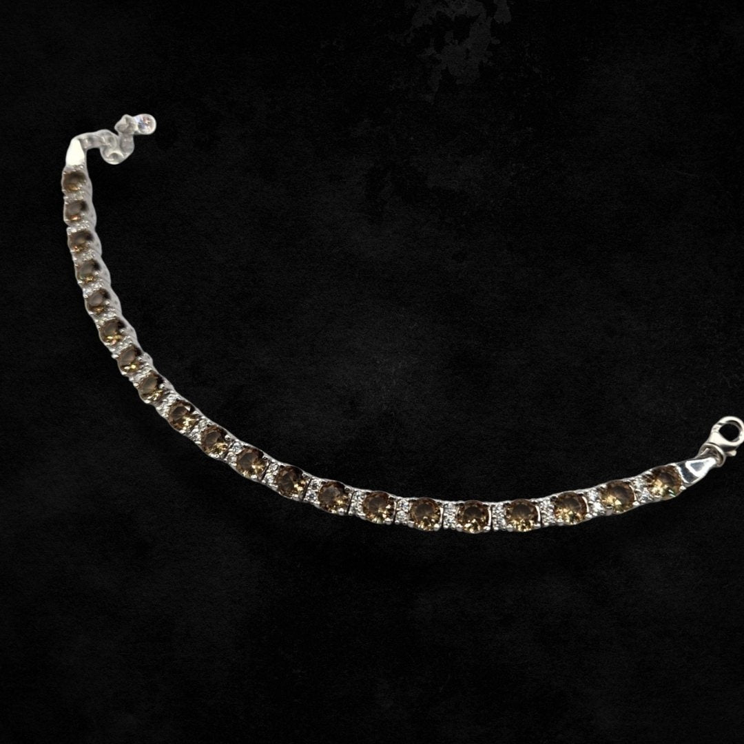 Bracelet argent 925 & sultanite – 19 cm