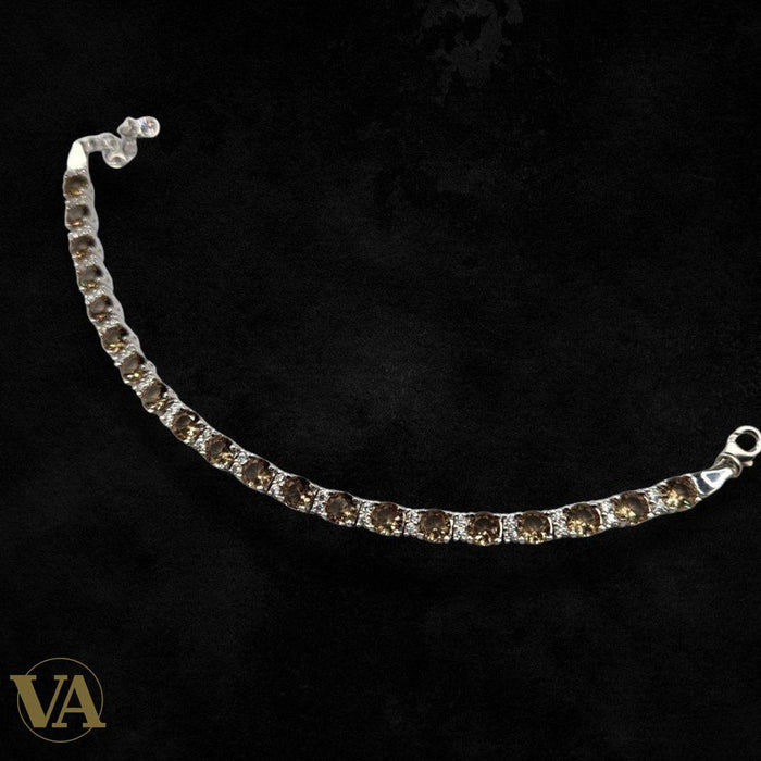 Bracelet argent 925 & sultanite – 19 cm