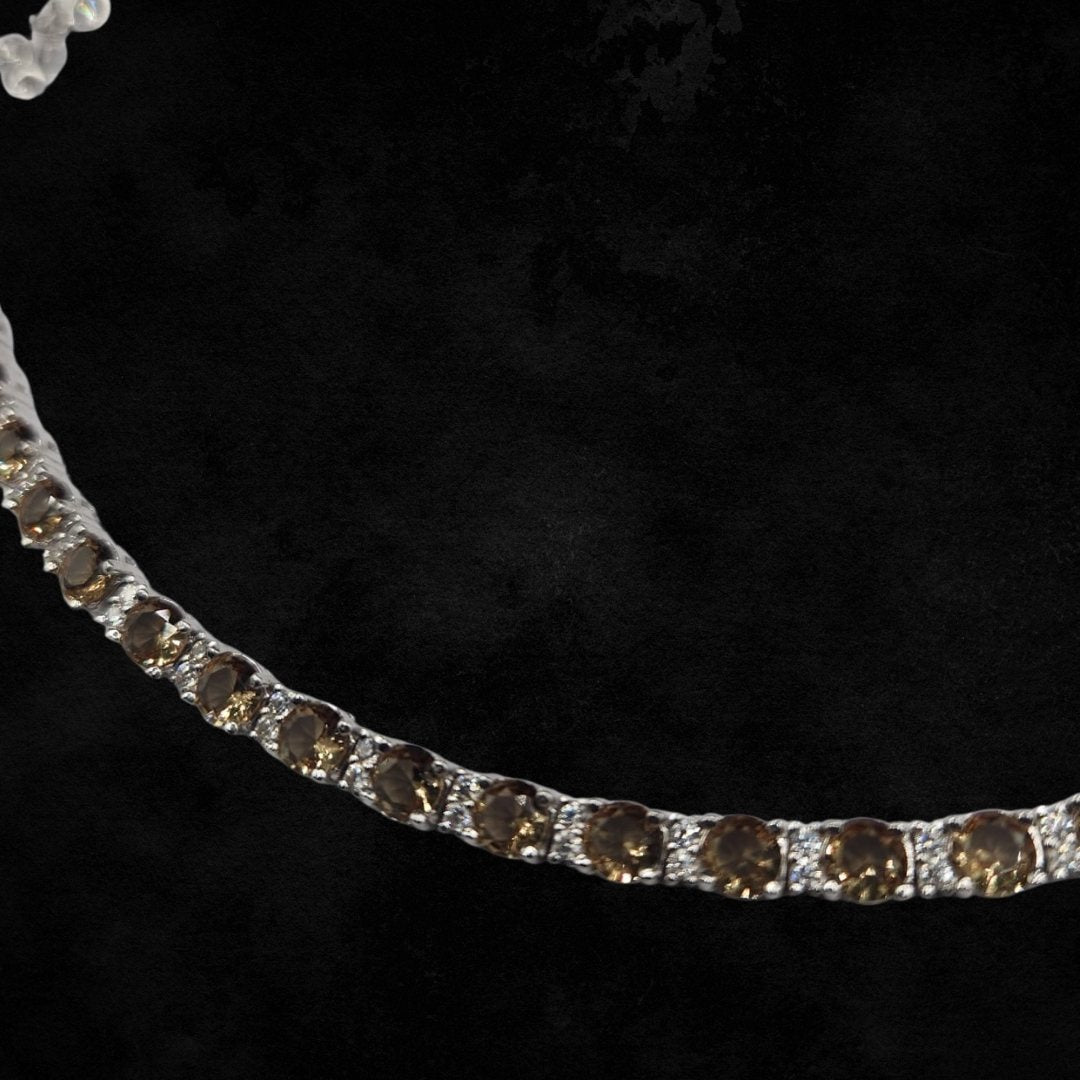 Bracelet argent 925 & sultanite – 19 cm
