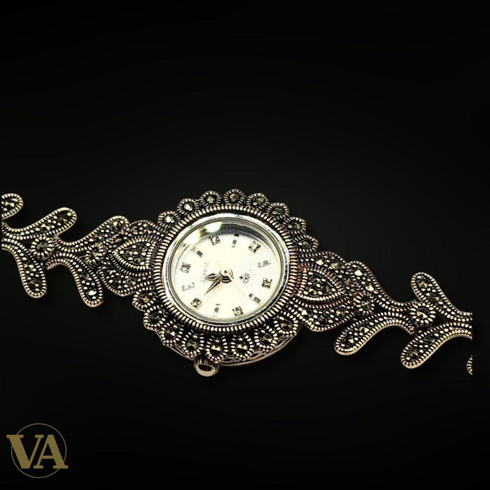 Bracelet-Montre Argent 925 & Marcassite