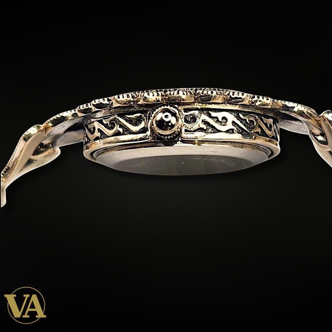 Bracelet-Montre Femme Argent 925 & Marcassite | Bijoux Vindicta