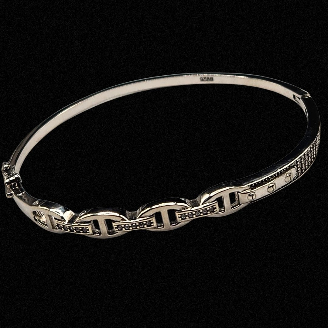 Bracelet Jonc Chaîne – Argent 925