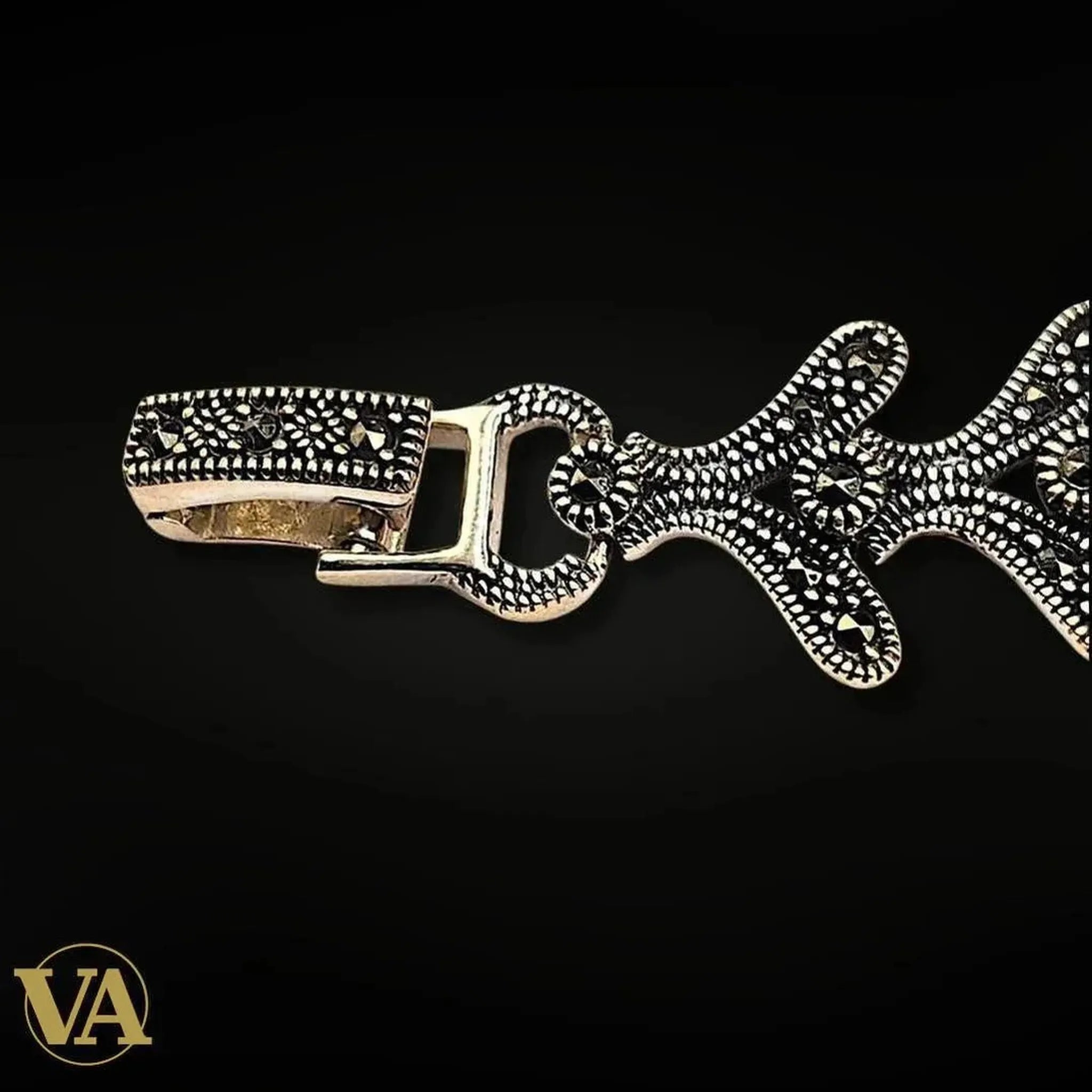 Bracelet-Montre Femme Argent 925 & Marcassite - Argent 925 - Vindicta