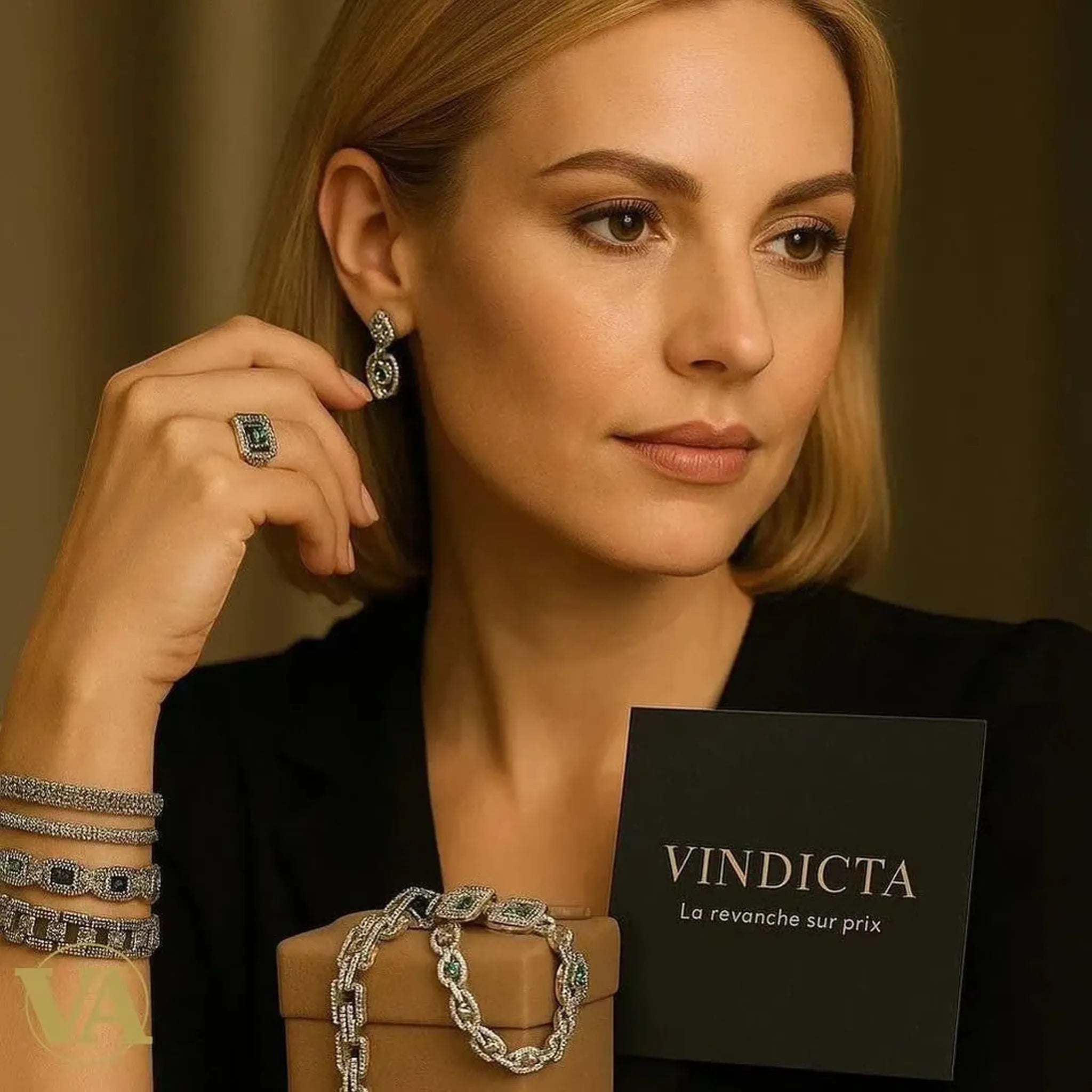 Bracelet femme en argent 925 avec marcassite | Bijoux Vindicta