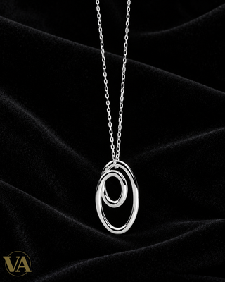 Collier Gardner en argent 925 rhodié