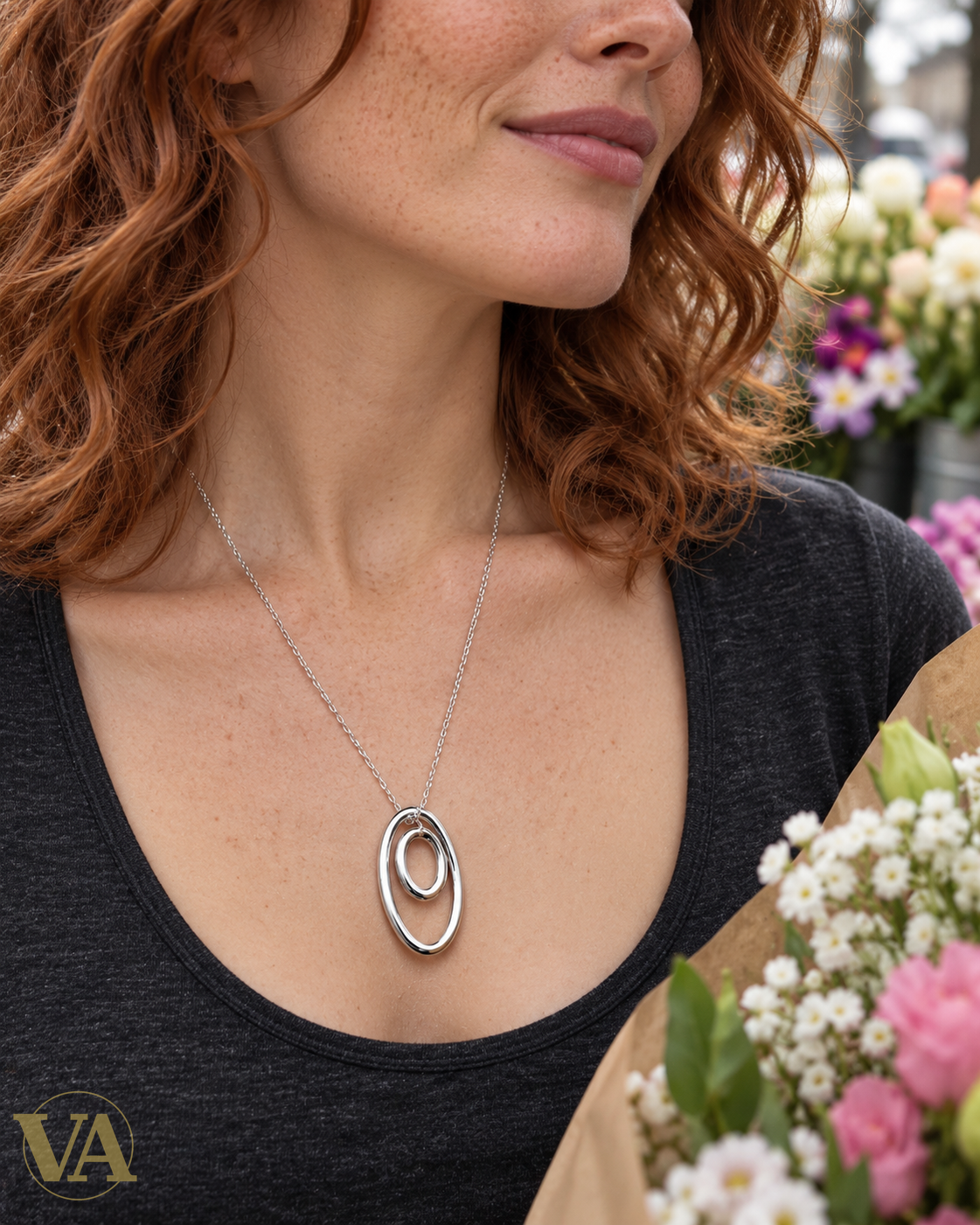 Collier Gardner en argent 925 porté