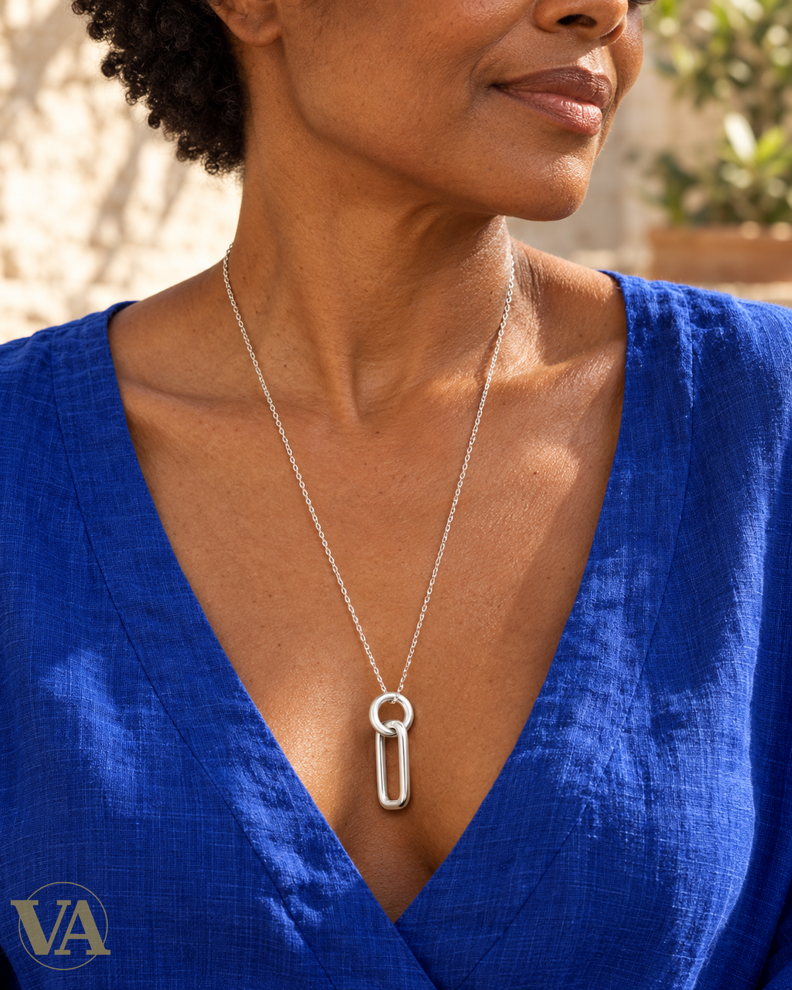 Collier en argent 925 4300017 porté
